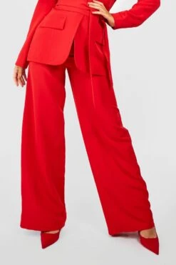 Gerade Hose Mit Naht Vorne -Deutschland Mode Pfiff Verkaufs-Shop gzz47117 red xl 3