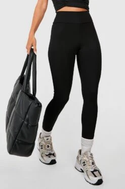 Geraffte Sport-Leggings -Deutschland Mode Pfiff Verkaufs-Shop gzz47239 black xl 3