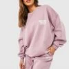 Oversize Sweatshirt Mit Sports Club Slogan