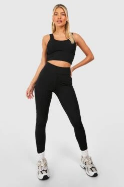 Sport-Leggings Mit Mesh-Detail -Deutschland Mode Pfiff Verkaufs-Shop gzz47438 black xl 2