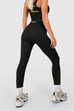 Sport-Leggings Mit Mesh-Detail -Deutschland Mode Pfiff Verkaufs-Shop gzz47438 black xl 3