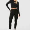 Sport-Leggings Mit Naht-Detail