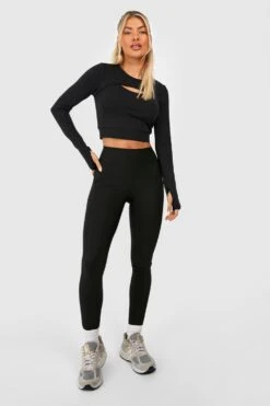 Sport-Leggings Mit Naht-Detail