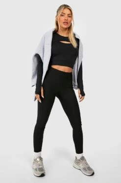 Sport-Leggings Mit Naht-Detail -Deutschland Mode Pfiff Verkaufs-Shop gzz47449 black xl 2