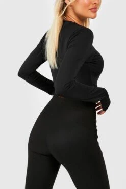 Sport-Leggings Mit Naht-Detail -Deutschland Mode Pfiff Verkaufs-Shop gzz47449 black xl 3