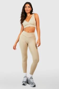 Sport-Leggings Mit Wickelbund