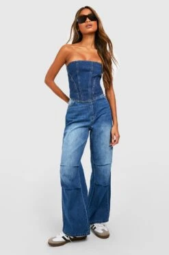 Boyfriend-Jeans Mit Knöpfen