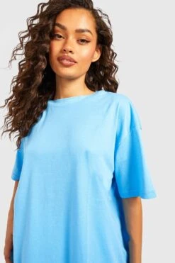 Oversize T-Shirt Aus Baumwolle -Deutschland Mode Pfiff Verkaufs-Shop gzz47858 blue xl 3