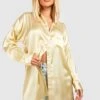 Oversize Satin-Hemd
