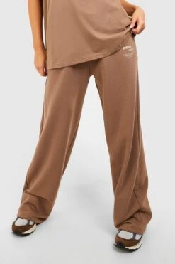 Weite Jogginghose Mit Slogan 7 Weite Jogginghose Mit Slogan -Deutschland Mode Pfiff Verkaufs-Shop gzz48288 mocha xl 3