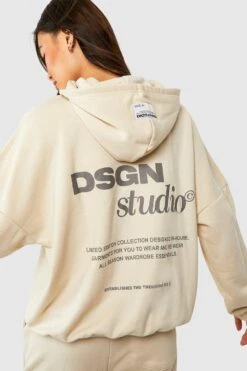 Oversize Hoodie Mit Slogan
