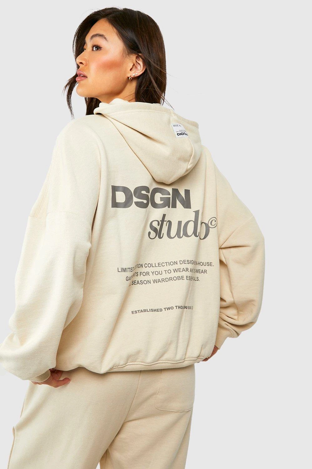 Oversize Hoodie Mit Slogan 3 Oversize Hoodie Mit Slogan – Bild 3