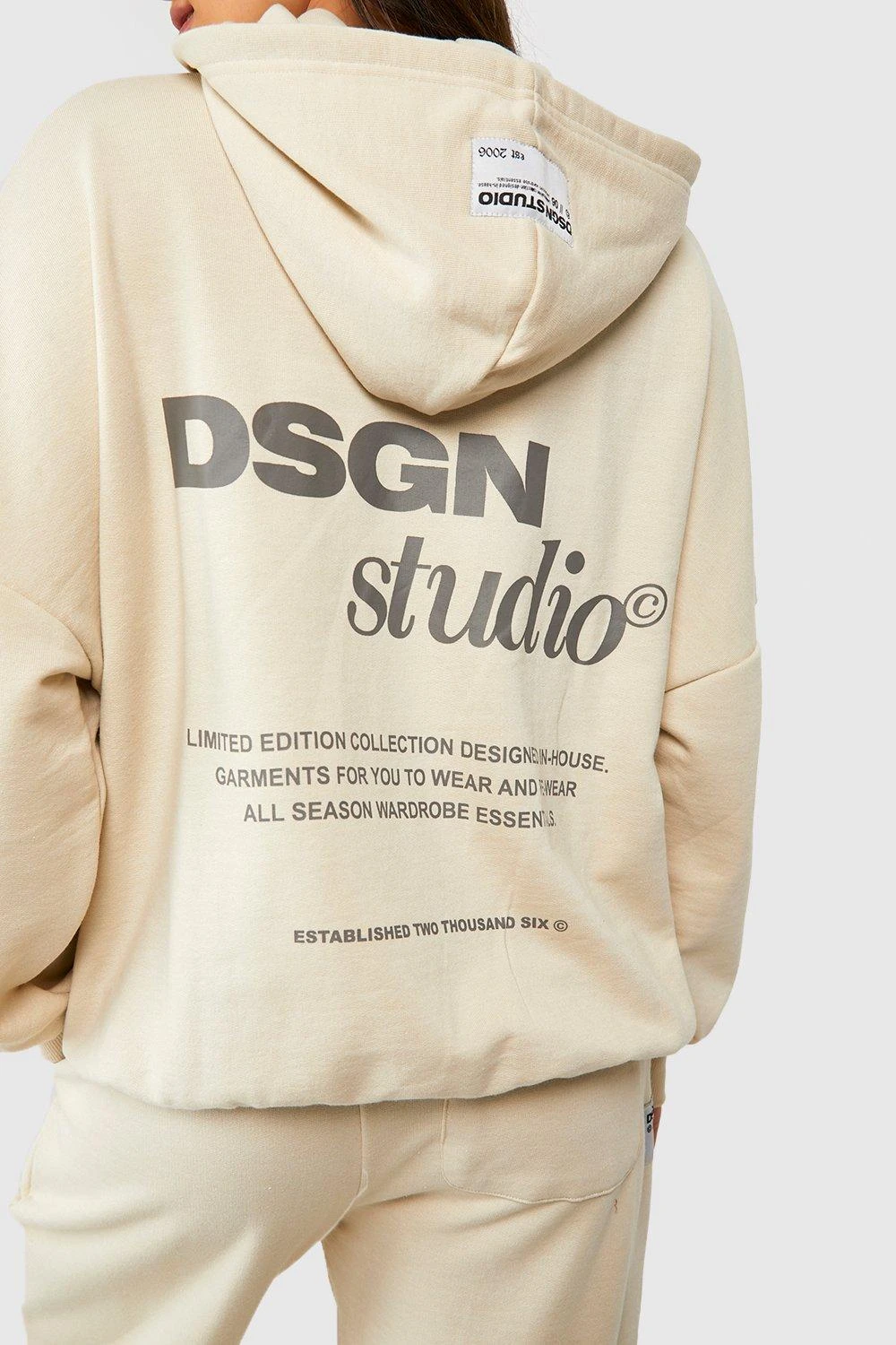 Oversize Hoodie Mit Slogan 4 Oversize Hoodie Mit Slogan – Bild 4