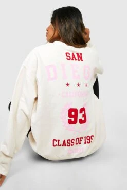 Oversize Sweatshirt Mit San Diego Slogan
