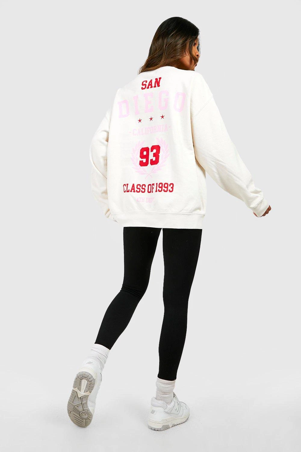 Oversize Sweatshirt Mit San Diego Slogan 2 Oversize Sweatshirt Mit San Diego Slogan – Bild 2