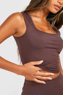 Premium Crop Top -Deutschland Mode Pfiff Verkaufs-Shop gzz48535 espresso xl 3