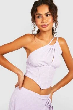 Einärmliges Strukturiertes Korsett -Deutschland Mode Pfiff Verkaufs-Shop gzz48617 lilac xl 3