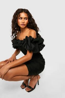 Minirock Mit Seitlicher Raffung -Deutschland Mode Pfiff Verkaufs-Shop gzz48619 black xl 3