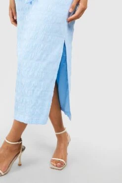 Strukturierter Midirock -Deutschland Mode Pfiff Verkaufs-Shop gzz48621 powder20blue xl 3