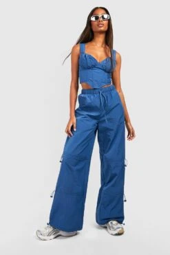 Parachute-Hose Mit Details 7 Parachute-Hose Mit Details -Deutschland Mode Pfiff Verkaufs-Shop gzz48834 midnight xl 3