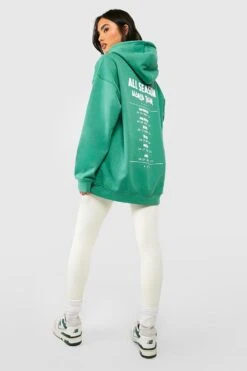 Oversize Hoodie Mit World Tour Print -Deutschland Mode Pfiff Verkaufs-Shop gzz48862 green xl 2