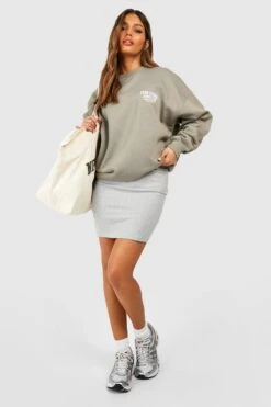 2er-Pack Minirock Mit Hohem Bund In Schwarz & Grau 6 2er-Pack Minirock Mit Hohem Bund In Schwarz & Grau -Deutschland Mode Pfiff Verkaufs-Shop gzz48869 black xl 2