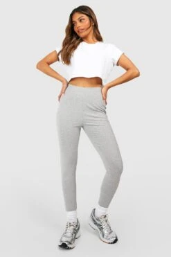 2er-Pack Baumwoll-Leggings Mit Hohem Bund In Schwarz & Grau 6 2er-Pack Baumwoll-Leggings Mit Hohem Bund In Schwarz & Grau -Deutschland Mode Pfiff Verkaufs-Shop gzz48948 black xl 2