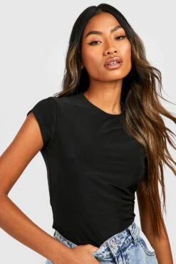 Doppellagiges T-Shirt Mit Kurzen Ärmeln -Deutschland Mode Pfiff Verkaufs-Shop gzz49015 black xl 3