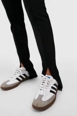 Slim-Fit Basic Jersey-Hose Mit Schlitz Vorne -Deutschland Mode Pfiff Verkaufs-Shop gzz49511 black xl 3