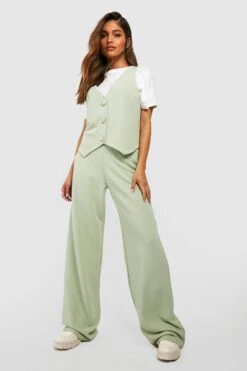 Basic Jersey-Hose Mit Weitem Bein