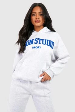 Oversize Hoodie Mit Dsgn Studio Sport Frottee-Applikation