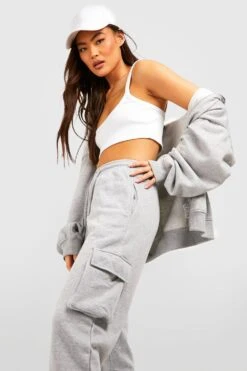 Oversize Jogginghose Mit Cargo-Taschen -Deutschland Mode Pfiff Verkaufs-Shop gzz49709 ash20grey xl 2