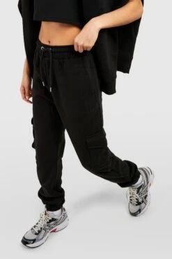 Slim-Fit Jogginghose Mit Cargo-Taschen -Deutschland Mode Pfiff Verkaufs-Shop gzz49711 black xl 3