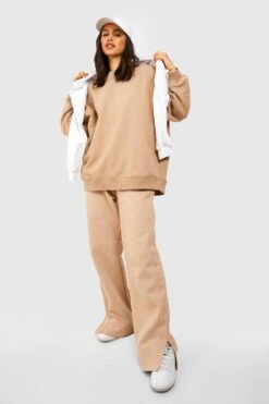 Super Oversize Sweatshirt -Deutschland Mode Pfiff Verkaufs-Shop gzz49716 taupe xl 2