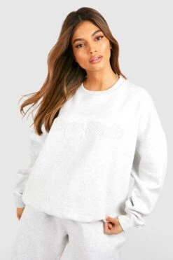 Oversize Sweatshirt Mit Dsgn Studio 3D Stickerei