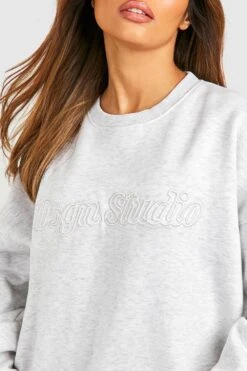 Oversize Sweatshirt Mit Dsgn Studio 3D Stickerei 7 Oversize Sweatshirt Mit Dsgn Studio 3D Stickerei -Deutschland Mode Pfiff Verkaufs-Shop gzz49867 ash20grey xl 3