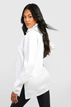 Umstandsmode Wardrobe Essentials Sweatshirt Mit Halbem Reißverschluss -Deutschland Mode Pfiff Verkaufs-Shop gzz50228 ice20grey xl 1