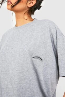 Oversize T-Shirt Mit Dsgn Studio Etikett -Deutschland Mode Pfiff Verkaufs-Shop gzz50298 grey xl 3