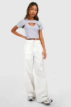 Kurzes Neckholder T-Shirt -Deutschland Mode Pfiff Verkaufs-Shop gzz50357 grey xl 2