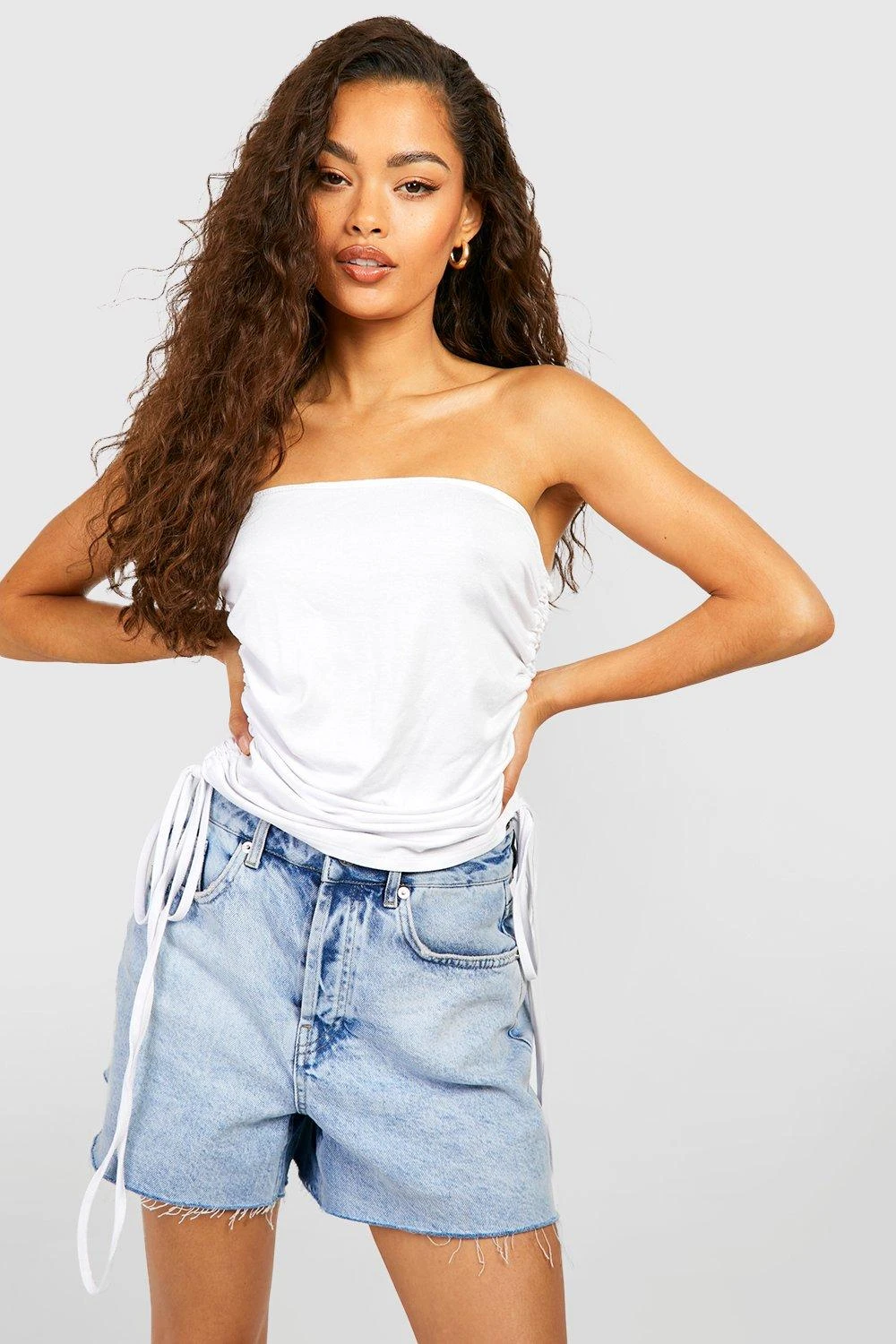 Bandeau Mit Seitlicher Raffung 1 Bandeau Mit Seitlicher Raffung