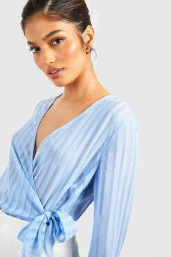 Gestreifter Wickel-Body -Deutschland Mode Pfiff Verkaufs-Shop gzz50416 light20blue xl 3