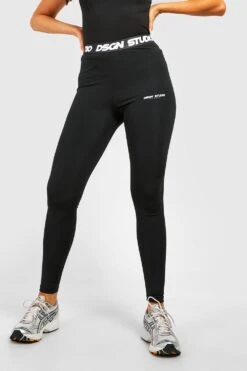 Dsgn Studio Sport-Leggings Mit Jacquard-Streifen -Deutschland Mode Pfiff Verkaufs-Shop gzz50524 black xl 3