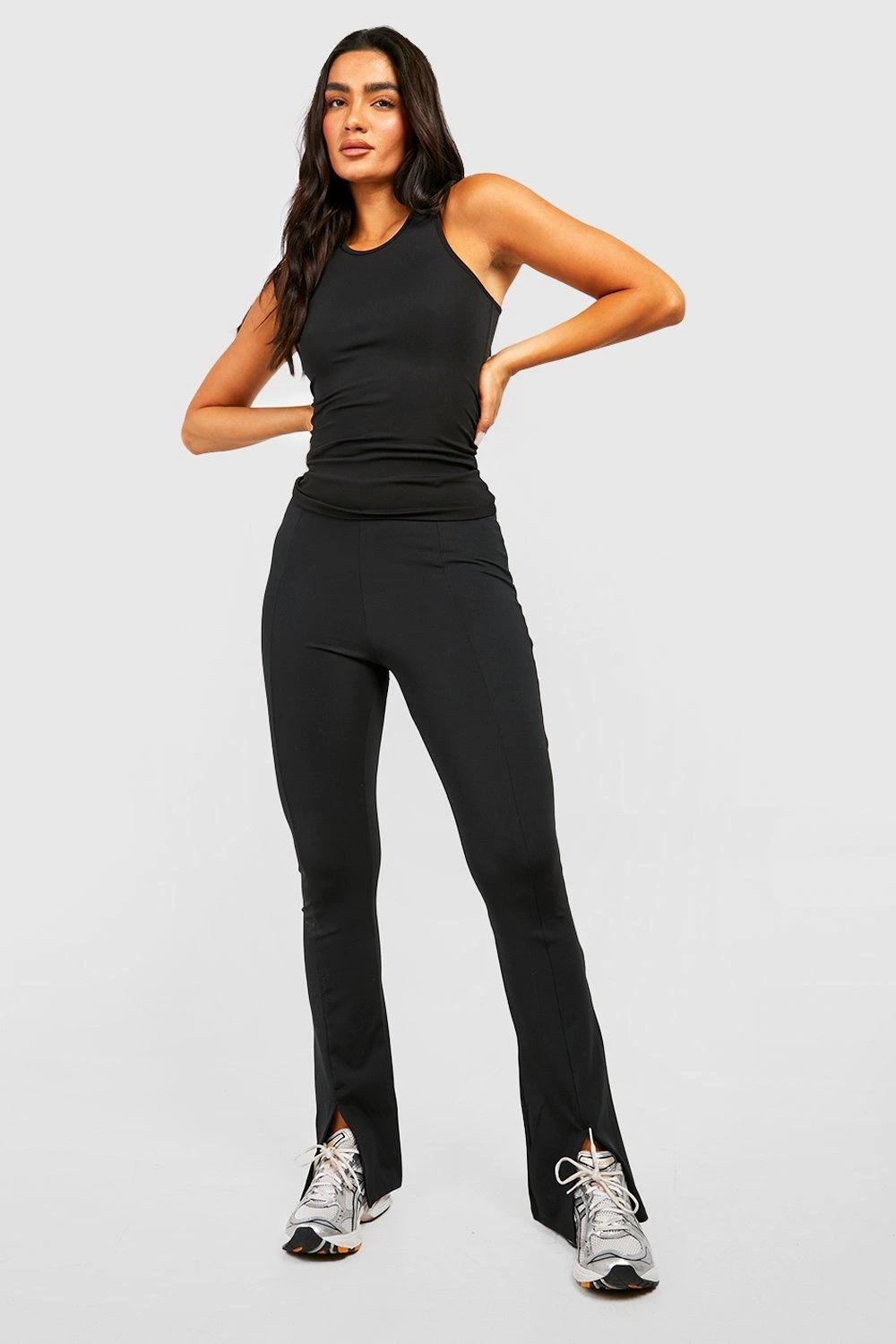 Sport Schlag-Leggings Mit Geteiltem Saum 3 Sport Schlag-Leggings Mit Geteiltem Saum – Bild 3