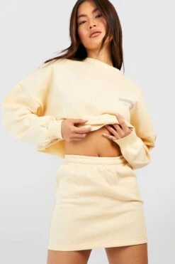 Slogan Sweat-Rock Mit Kordelzug -Deutschland Mode Pfiff Verkaufs-Shop gzz50790 lemon xl 2