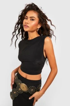 Aysmmetrisches Crop Top