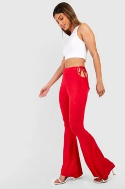 Jersey-Schlaghose Mit Seitlicher Bindung -Deutschland Mode Pfiff Verkaufs-Shop gzz51101 red xl 2