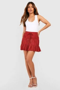 Gestufter Jersey-Minirock -Deutschland Mode Pfiff Verkaufs-Shop gzz51119 spice xl 2