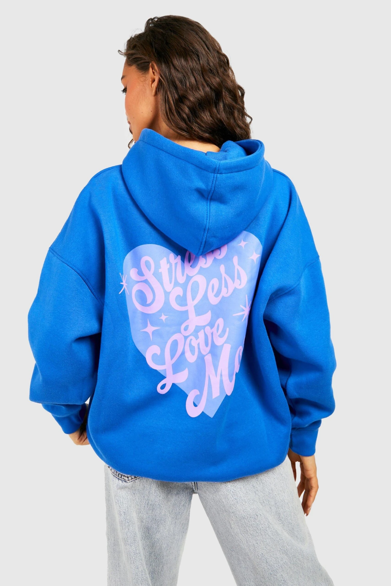 Oversize Hoodie Mit Stress Less Slogan 1 Oversize Hoodie Mit Stress Less Slogan