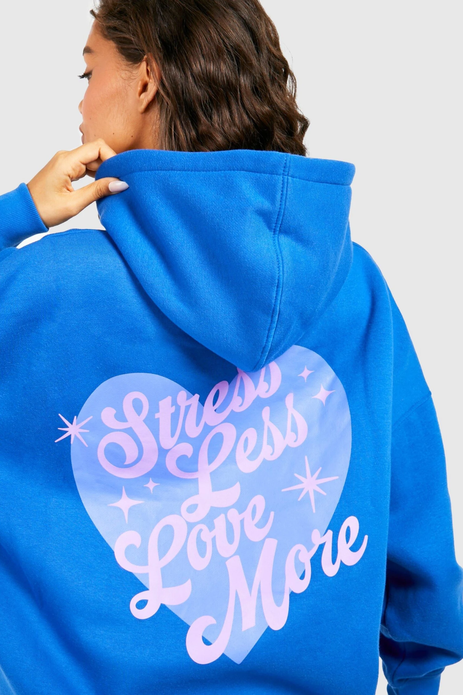 Oversize Hoodie Mit Stress Less Slogan 4 Oversize Hoodie Mit Stress Less Slogan – Bild 4