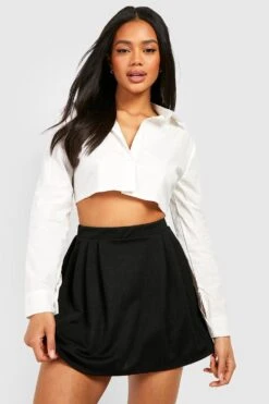 Minirock Mit Hohem Bund Und Falten -Deutschland Mode Pfiff Verkaufs-Shop gzz51352 black xl 3